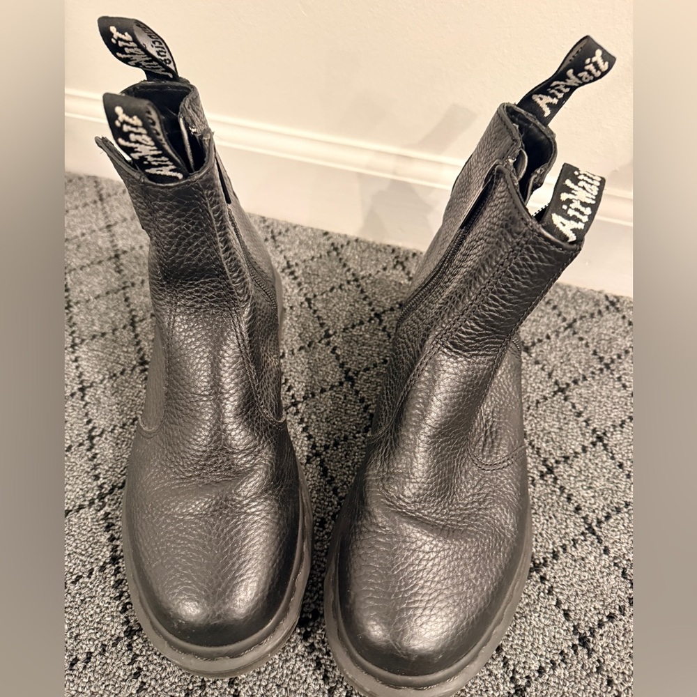 Dr. Martens Black Leather Footwear